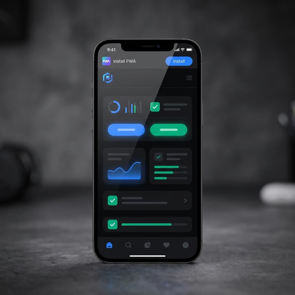 Smartphone with your app installed as a home screen icon